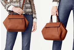 Handmade Genuine Leather Handbag Crossbody Bag Shoulder Bag Purse For Women - EverHandmade
