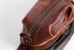 Cool Leather Mens Sling Bag Shoulder Sling Bag Chest Bag for men