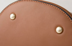 Cute Leather Womens Mini Bucket Handbag Crossbody Purse Barrel Shoulder Bag for Women