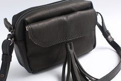 Vintage LEATHER WOMEN Tassels Crossbody Purses Small SHOULDER BAG FOR WOMEN