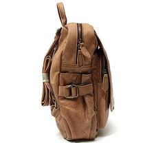 Leather Camel Mens Backpack Cool Travel Backpacks Laptop Backpack for men