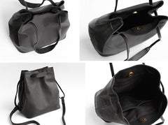 Vintage WOMENs LEATHER Bucket Purse Bucket Shoulder Purse FOR WOMEN
