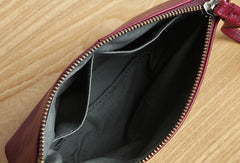 Genuine Leather Long Wallet Zipper Clutch Wallet Coin Change Makeup Wallet Purse For Women