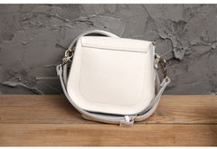 Cute Black LEATHER Flip Side Bag Handmade WOMEN Saddle Phone Crossbody BAG Purse FOR WOMEN