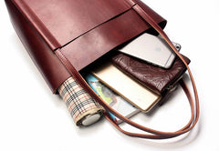 Stylish LEATHER Brown WOMEN Tote Bag Tote Shoulder Purses FOR WOMEN