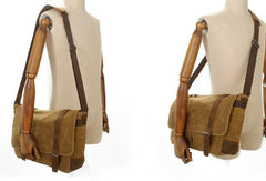 Waxed Canvas Mens Camera Shoulder Bag Canvas Messenger Bag Canvas Camera Side Bag for Men