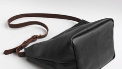 Vintage LEATHER WOMENs Bucket SHOULDER BAG Barrel Crossbody Purse FOR WOMEN