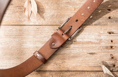 Handmade Cool Leather Mens Belt Leather Belt for Men