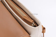 Cute Canvas Leather Womens Backpack Travel Backpack School Backpack for Women