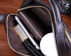 Leather Small Handbag Messenger Bag Shoulder Bag For Men