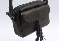 Vintage LEATHER WOMEN Tassels Crossbody Purses Small SHOULDER BAG FOR WOMEN