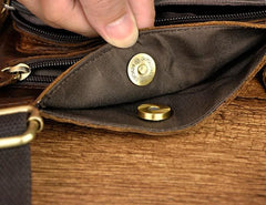 Leather Mens Chest Bag Sling Bag Sling Shoulder Bag Sling Backpacksfor men