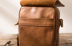 Leather Belt Pouch Belt Cases Mens Waist Bag Small Shoulder Bag for Men