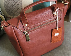 Vintage LEATHER WOMEN Satchel Crossbody Purses School SHOULDER BAG FOR WOMEN