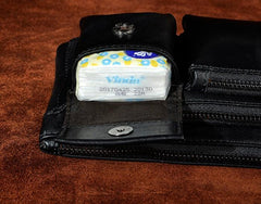 Vintage Leather Mens Fanny Pack Waist Pack Hip Pack Belt Bag for Men