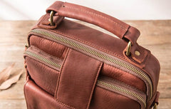 Cool Leather Mens Small Shoulder Bags Messengers Bag for Men