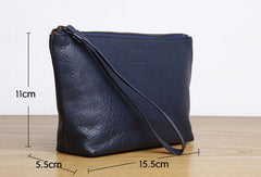 Genuine Leather Long Wallet Zipper Clutch Wallet Coin Change Makeup Wallet Purse For Women