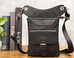 Cool Biker Leather Drop Leg Bag Mens Belt Pouch Waist Bag Shoulder Bag for Men