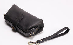 Vintage LEATHER Womens Wristlet Bag Doctor Long Wallet Mini Shoulder Bag FOR Women