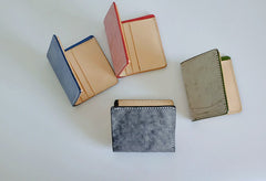 Handmade LEATHER Womens Small Wallet Leather Small Bifold Wallet FOR Women