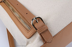 Cute Canvas Leather Womens Backpack Travel Backpack School Backpack for Women