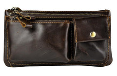 Vintage Leather Mens Fanny Pack Waist Pack Hip Pack Belt Bag for Men