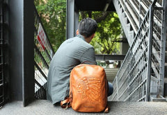Cool Leather Mens Backpacks Travel Backpack School Backpacks for men