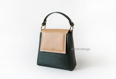 Stylish Leather Dark Green Womens Handbag Crossbody Bag Purse Shoulder Bag for Women