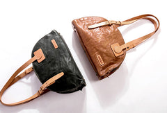Handmade Genuine Leather Handbag Shopper Bag Purse Shoulder Bag Purse For Women