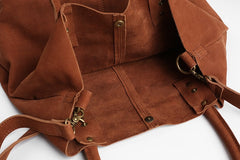 Fashion WOMENs LEATHER Work Tote Bag Vintage Tote Shoulder Purse FOR WOMEN