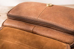 Cool Leather Mens Small Side Bag Messenger Bags Shoulder Bags for Men