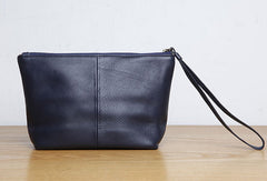 Genuine Leather Long Wallet Zipper Clutch Wallet Coin Change Makeup Wallet Purse For Women