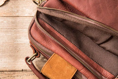 Cool Leather Mens Small Shoulder Bags Messengers Bag for Men