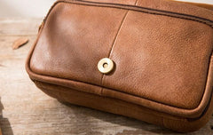 Cool Leather Mens Small Side Bag Messenger Bags Shoulder Bags for Men