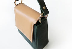 Stylish Leather Dark Green Womens Handbag Crossbody Bag Purse Shoulder Bag for Women