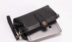 Vintage LEATHER Womens Wristlet Bag Doctor Long Wallet Mini Shoulder Bag FOR Women