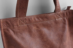 Vintage WOMENs LEATHER Small Handbag Tote Bag Work Tote Shoulder Purse FOR WOMEN
