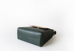 Stylish Leather Dark Green Womens Handbag Crossbody Bag Purse Shoulder Bag for Women