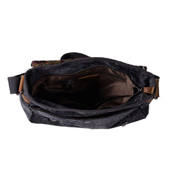 Vintage Mens Canvas Gray Cool Side Bag Messenger Bag Shoulder Bag for Men