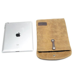 Cool Waxed Canvas Mens iPad Case iPad Air Case 10 inch for Men Clutch