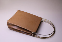 Genuine Leather Tote Purse Handbag Shoulder Bag for Women Leather Shopper Bag - EverHandmade