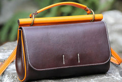 Handmade Leather Vintage Small Shoulder Bag purse crossbody bag for women - EverHandmade