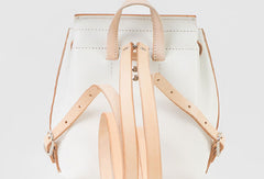 Handmade Leather backpack shoulder white purse for women leather shoulder bag - EverHandmade