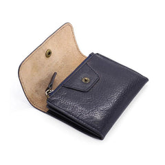 Leather Mens Front Pocket Wallet Card Wallets Slim Small Change Wallets for Men