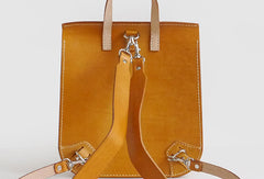 Handmade Leather backpack Tan bag purse shoulder bag phone satchel bag - EverHandmade