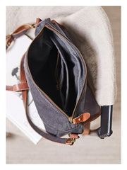 Fashion Canvas Mens Side Bag Canvas Messenger Bags Canvas Satchel Courier Bag for Men