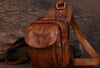 Leather Mens Cool Chest Bag Sling Bag Sling Crossbody Bag Travel Sling Bag for men