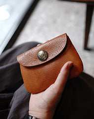 Vintage Women Coffee Leather Billfold Wallet Slim Coin Wallets Headphone Case Cord Organizer For Women