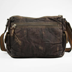Denim Coffee Mens 10 inches Messenger Bag Dark Green Jean Postman Bag Courier Bag For Men