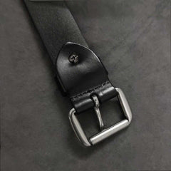 Badass Mens Leather Rock Punk Belt Motorcycle Belt Cool Rivet Leather Belt For Men